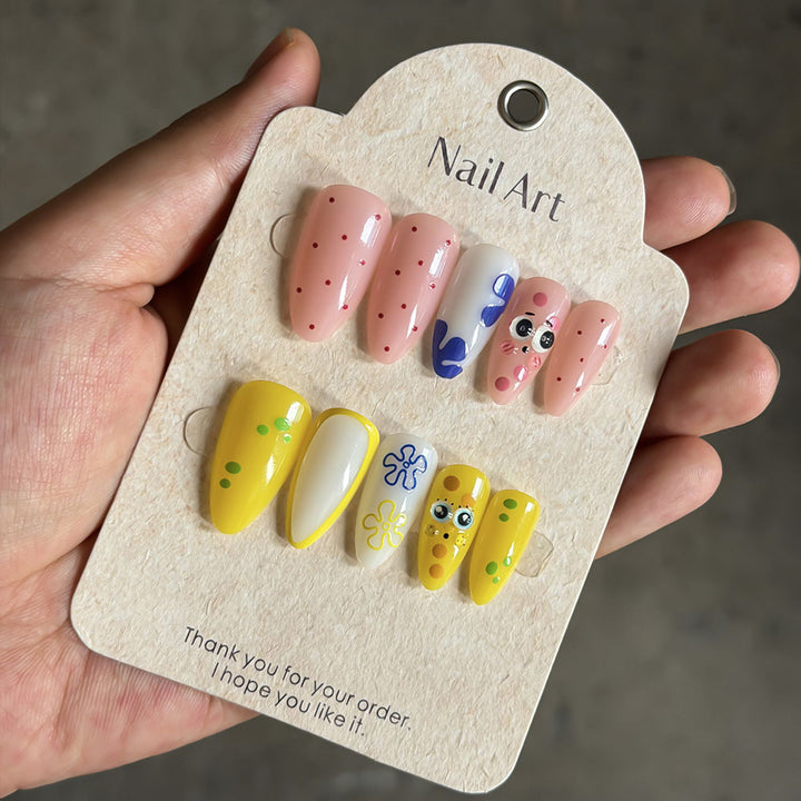 Whimsical Cartoon Press-On Nail Set Kalsten