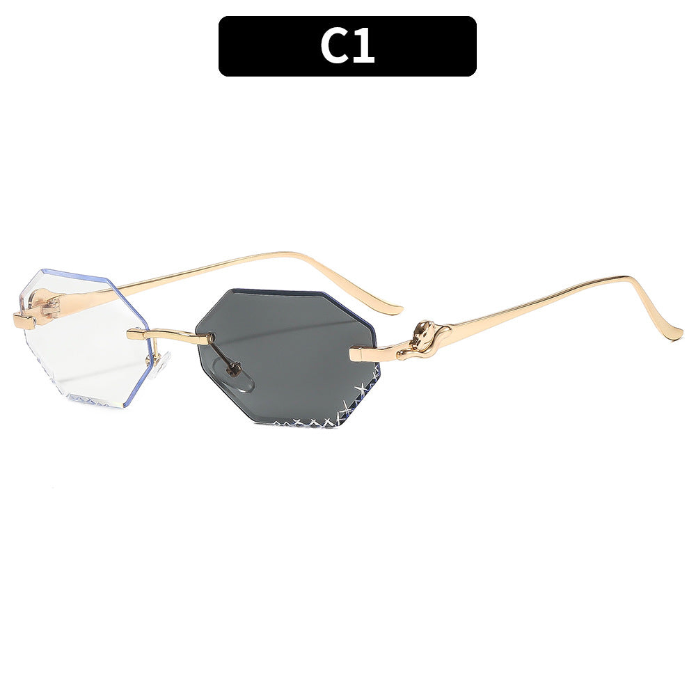 Stylish Geometric Hexagonal Sunglasses