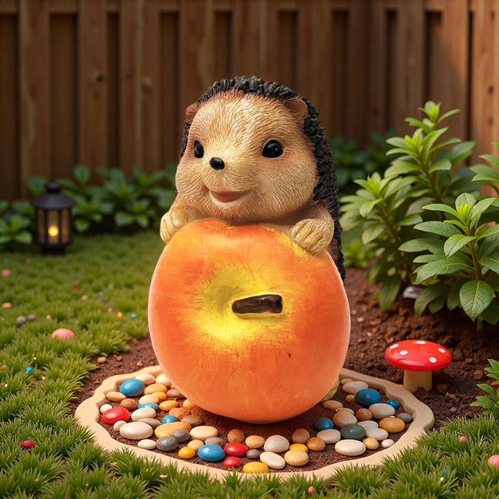 Cute hedgehog sculpture with fruit bowl Kalsten