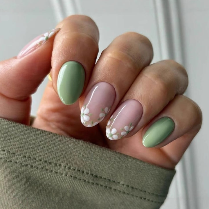 Floral Acrylic Nail Art Enhancements Kalsten 1789915130