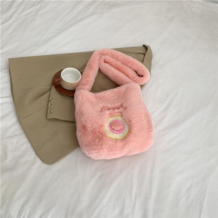 Plush Animal-Themed Tote Bag