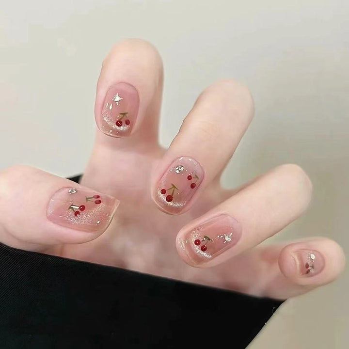 Decorative Cherry Blossom Press-On Nail Set Kalsten