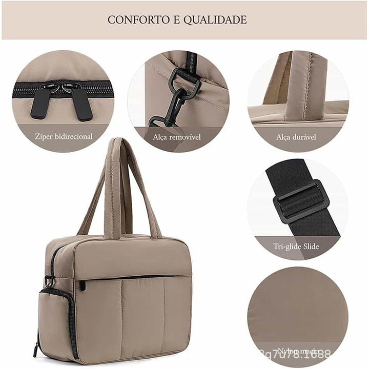 Multifunctional tote bag with insulated interior compartment Kalsten