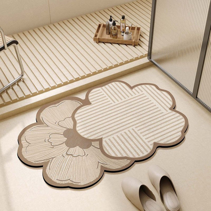 Decorative Flower-Shaped Bath Mat