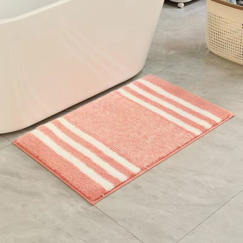 Textured Striped Bath Mat Kalsten