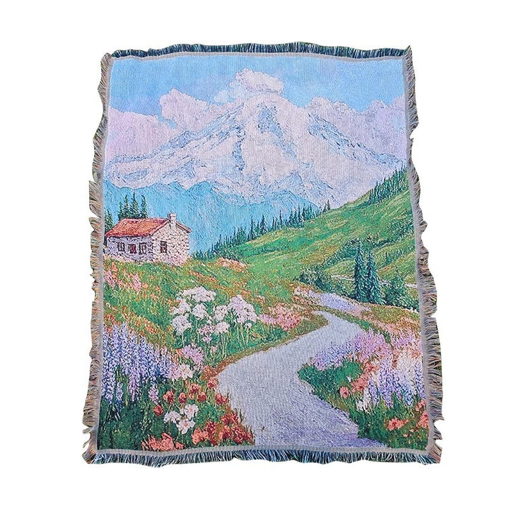 Artistic Patterned Throw Blanket
