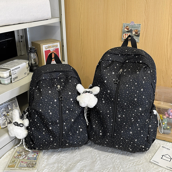Star-Patterned Everyday Backpack