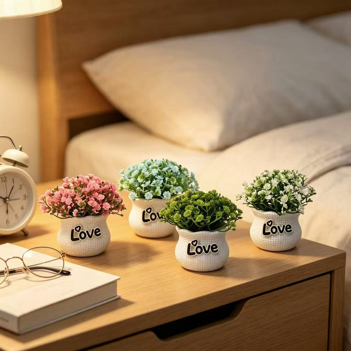 Miniature Decorative Flower Pot Set
