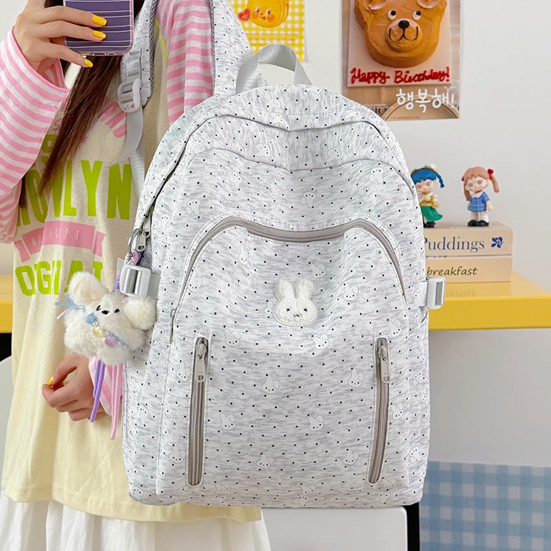 Cute Bunny-Themed School Backpack Kalsten
