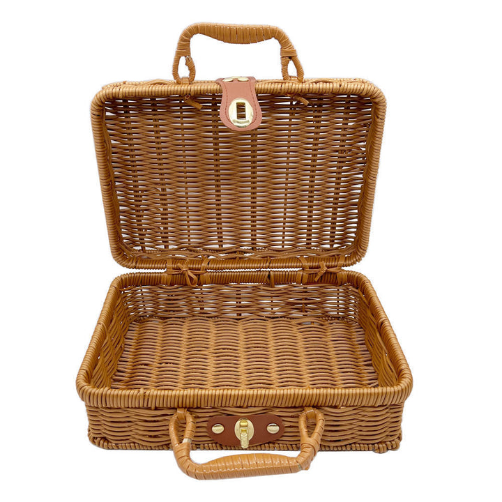 Rustic Woven Storage Basket Kalsten
