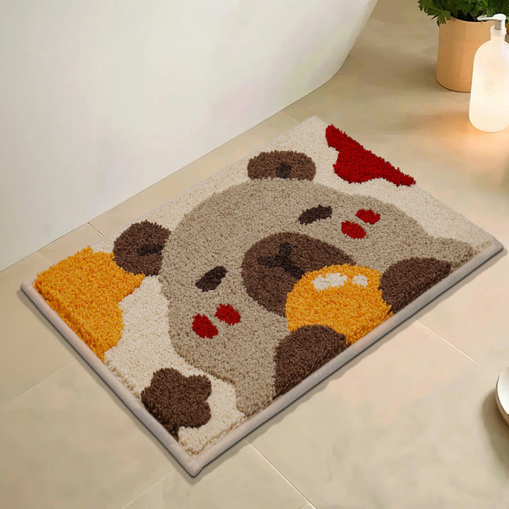 Cute Bear-Themed Bath Mat Kalsten