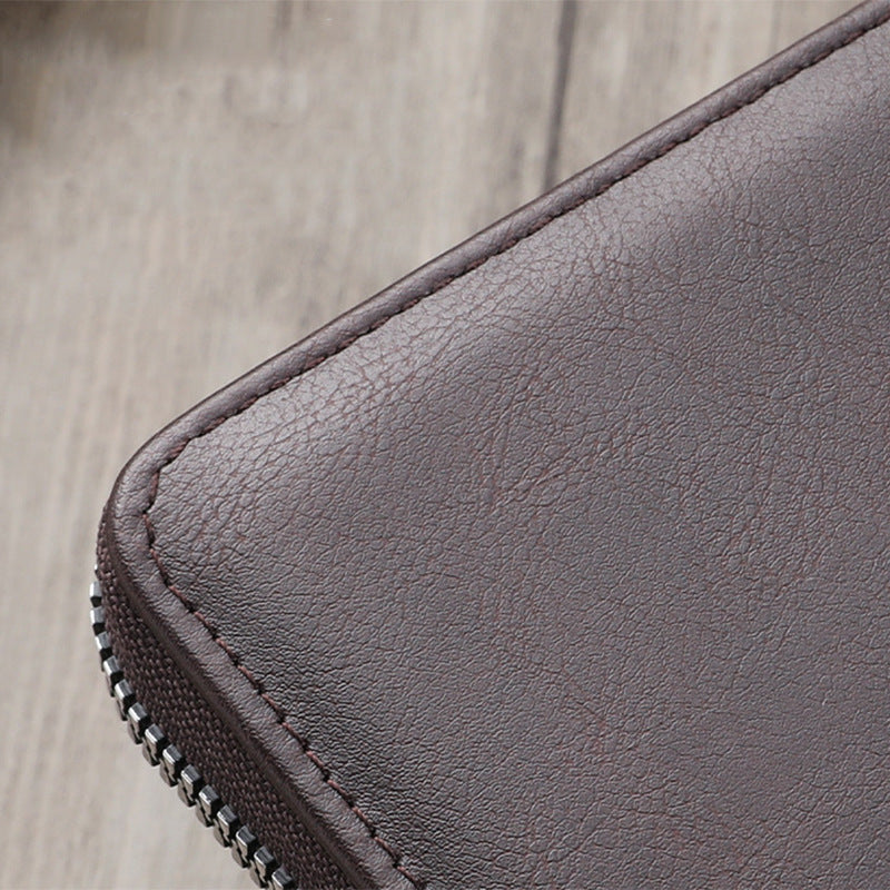 Compact Zip Leather Wallet Kalsten