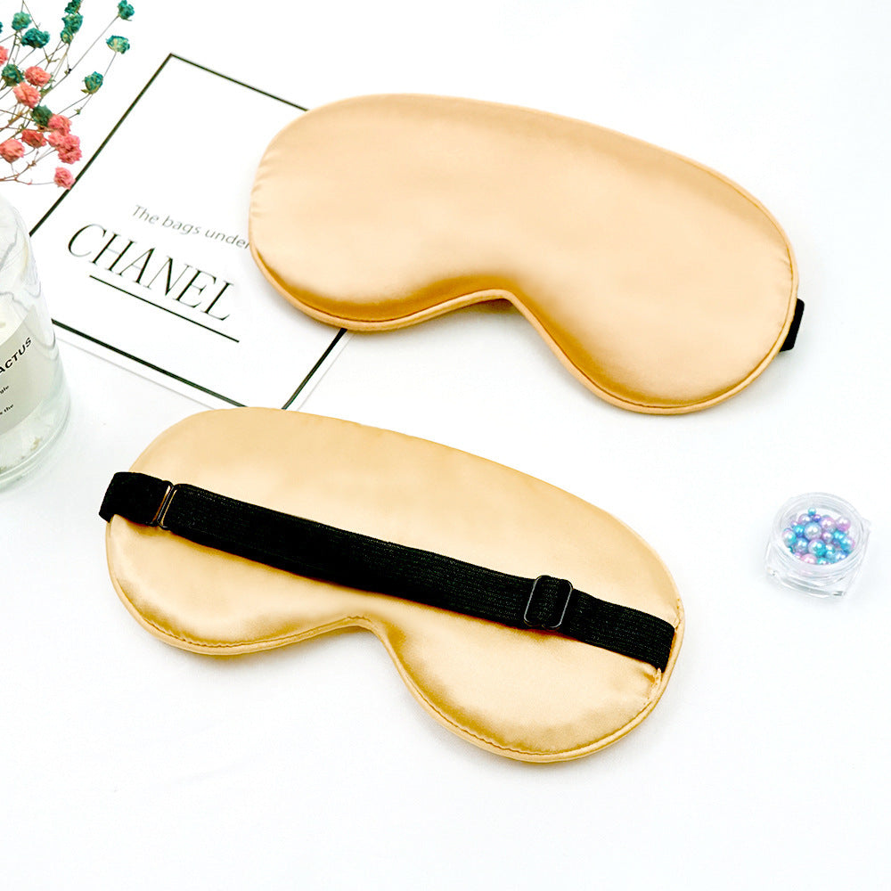 Unisex nan luxurious silk sleep mask with contoured eye cavity and adjustable elastic band Kalsten