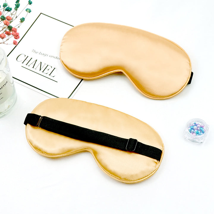 Unisex nan luxurious silk sleep mask with contoured eye cavity and adjustable elastic band Kalsten