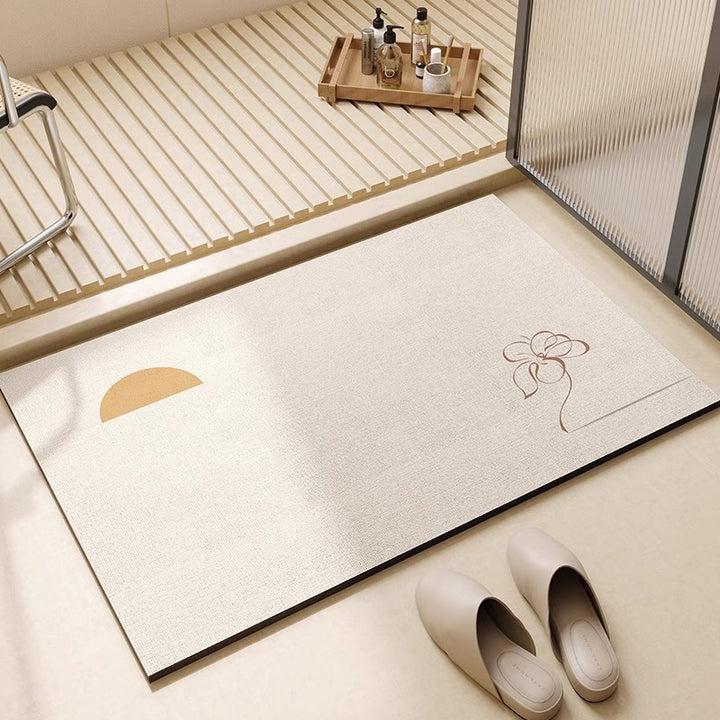 Artistic Cat-Themed Bath Mat Kalsten