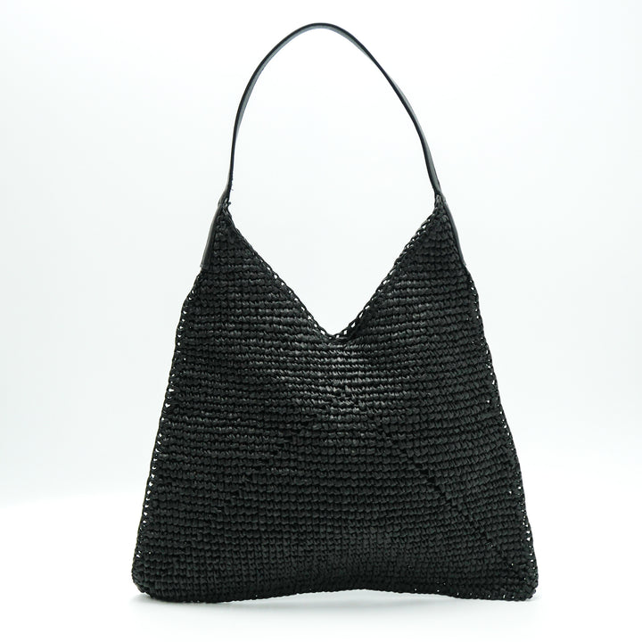 Hand-crocheted shoulder bag with modern design Kalsten