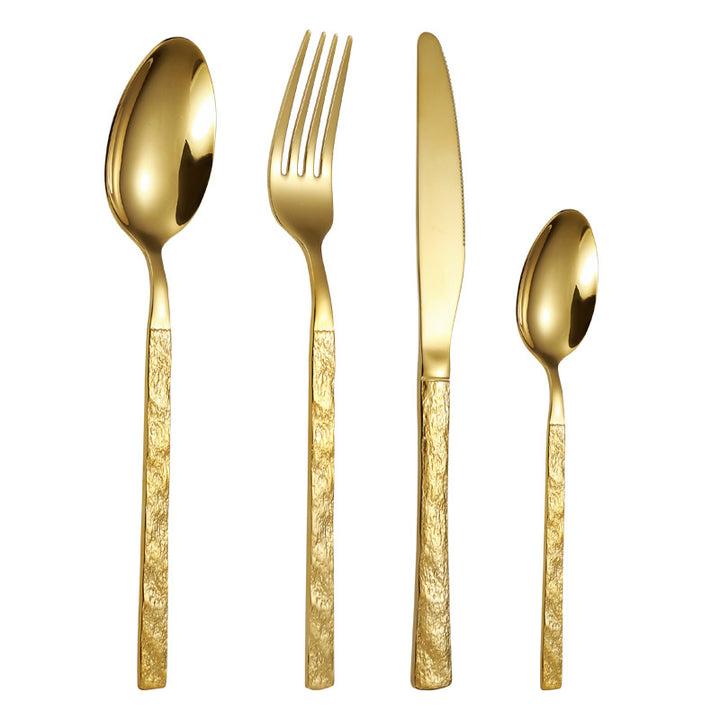 High-quality cutlery set with stylish, textured handle Kalsten