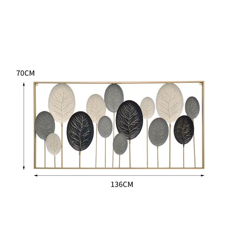 Decorative Metal Leaf Wall Art Sculpture Kalsten
