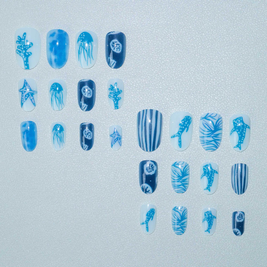Ocean-Themed Nail Art Kit