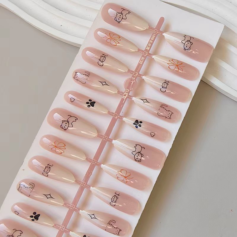 Cute Animal Design Artificial Nails Kalsten