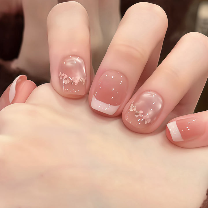 Floral Accent Press-On Nail Set Kalsten