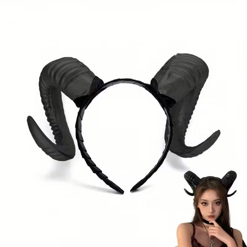Elegant Devil Hairband and Choker Set