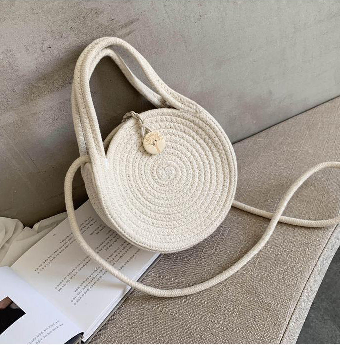 Handmade round bag with elegant design Kalsten