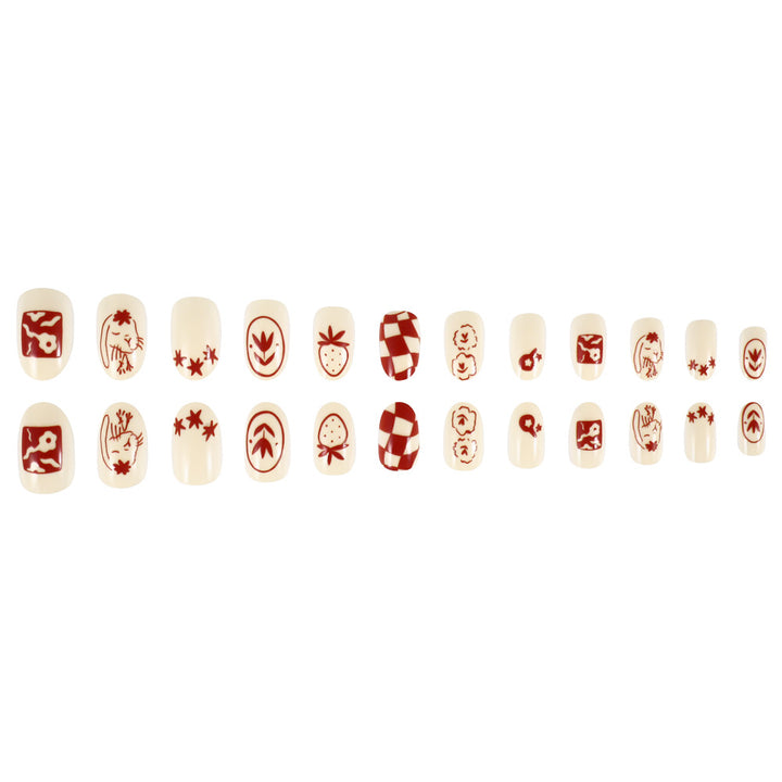 Artistic Themed Press-On Nail Set Kalsten