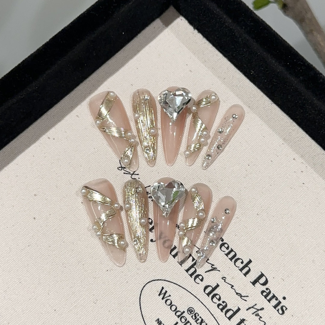 Premium Decorative Press-On Nail Kit