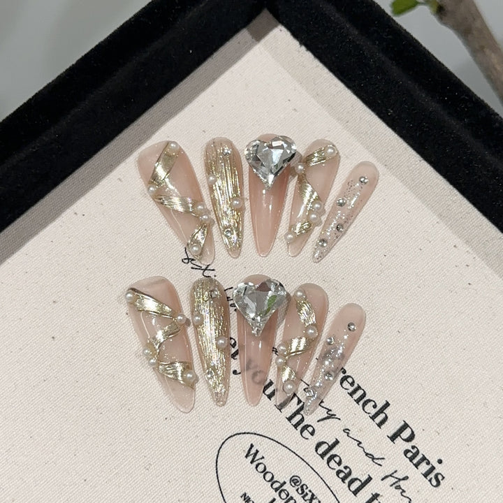 Premium Decorative Press-On Nail Kit
