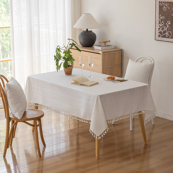 Elegant Textured Tablecloth