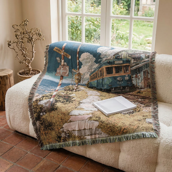 Artistic Landscape Throw Blanket