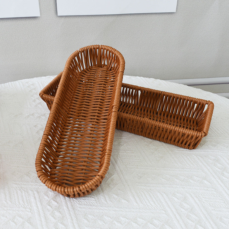 Rectangular Handwoven Storage Tray Kalsten