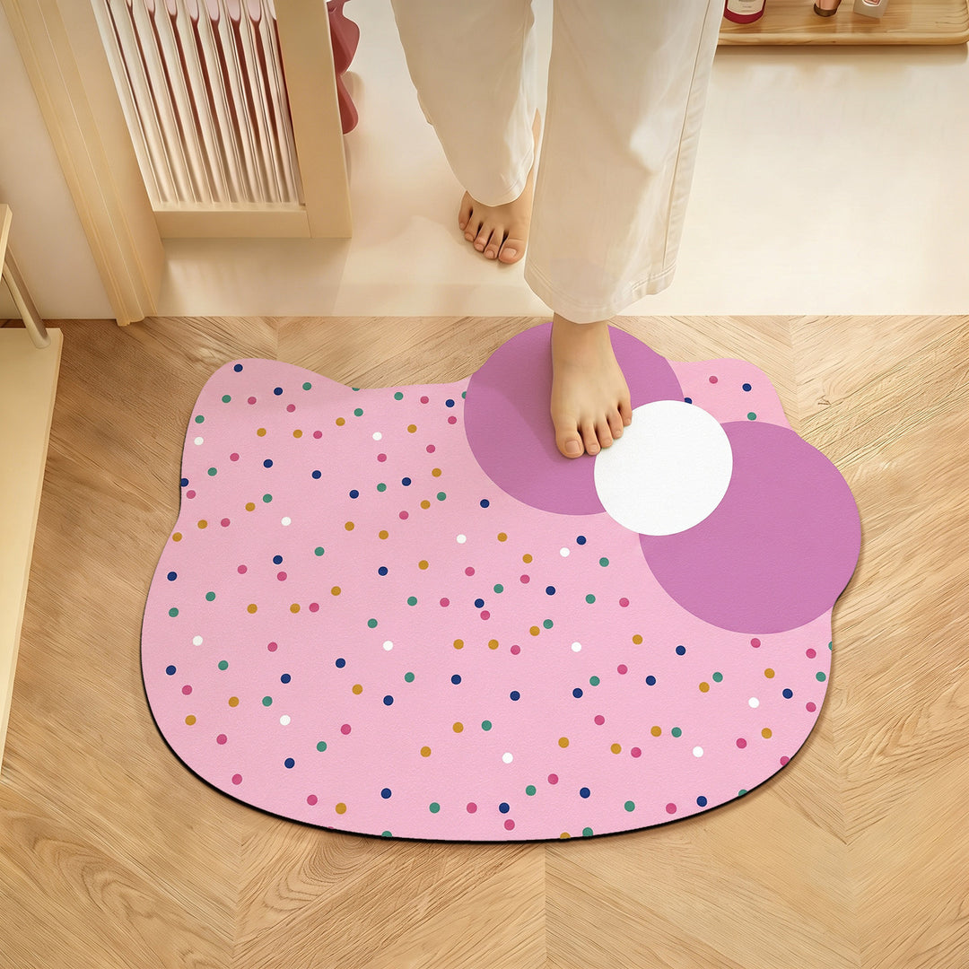 Cute Floral Shaped Bath Mat