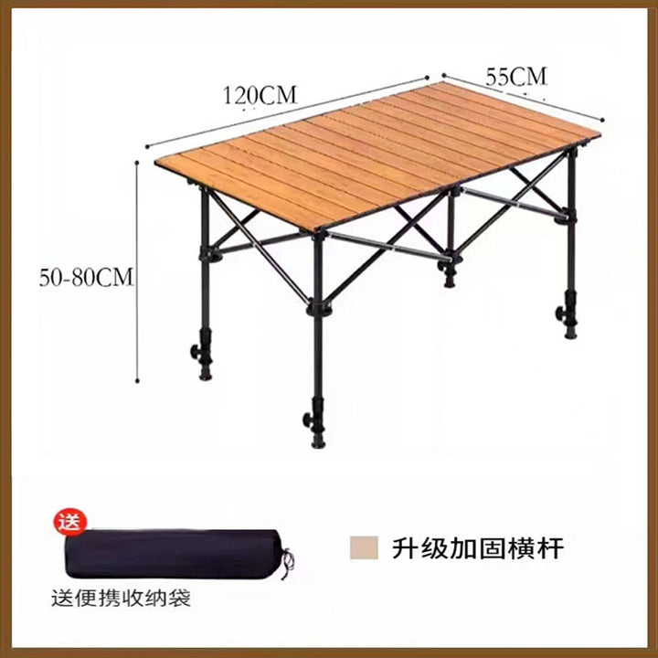 Folding Camping Table With Adjustable Height Kalsten
