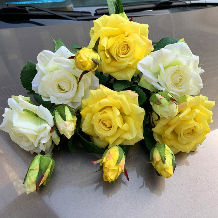 Realistic Artificial Rose Floral Arrangement