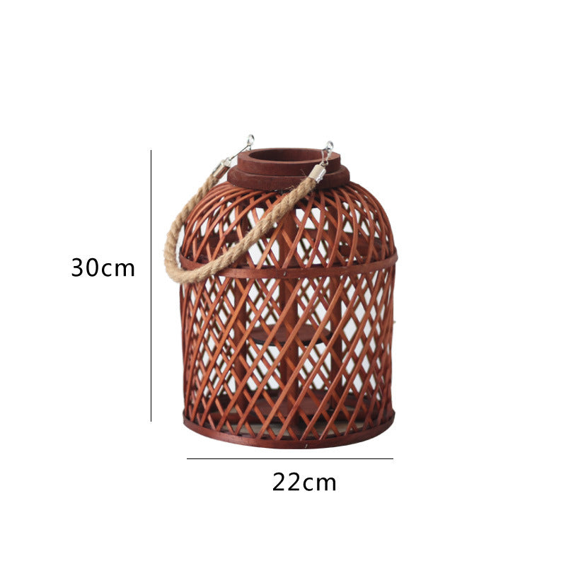 Decorative lantern made of braided material Kalsten