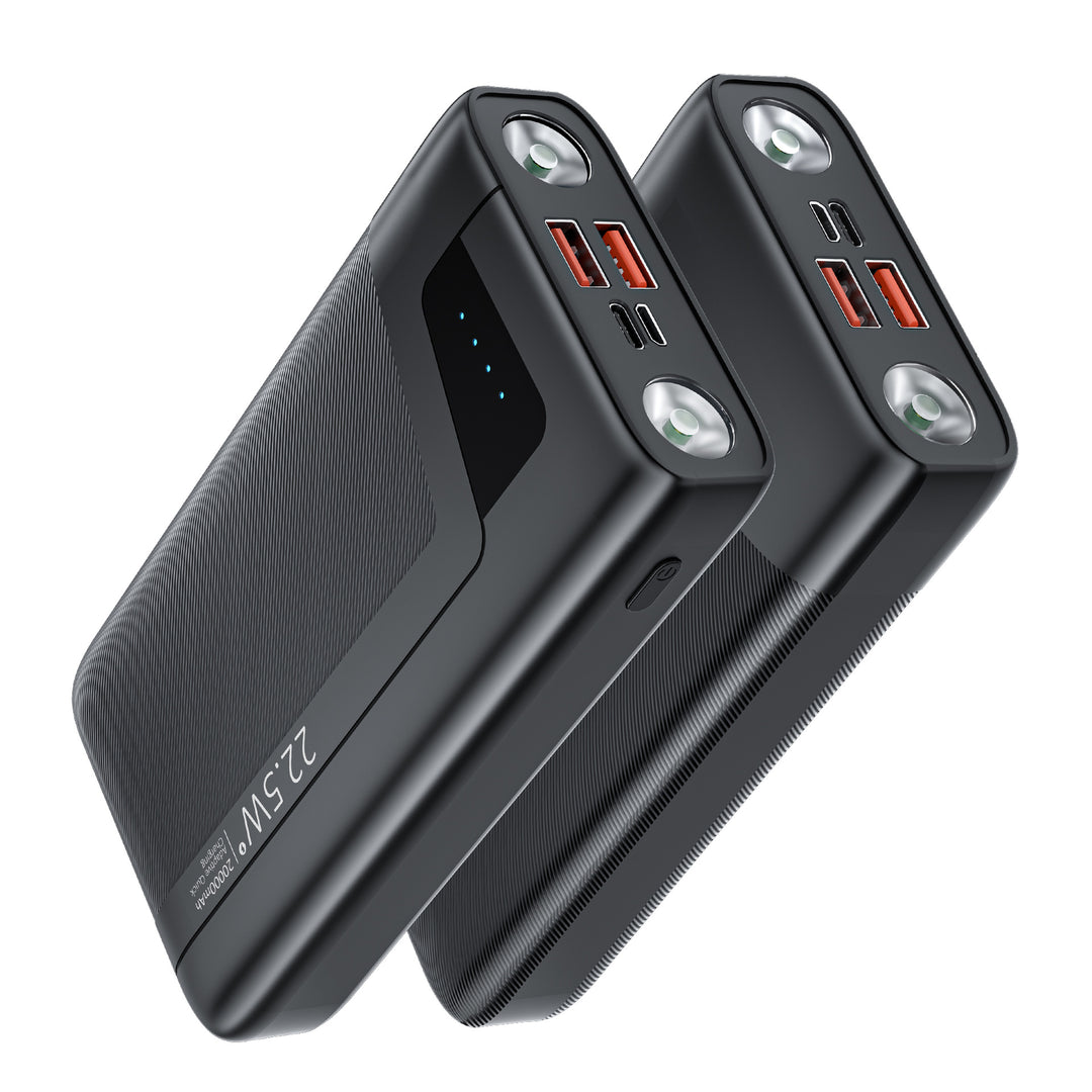 Powerful power bank with integrated LED lighting and fast charging function Kalsten