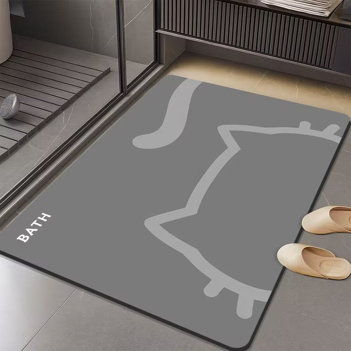 Cartoon Themed Bath Mat for Bathrooms