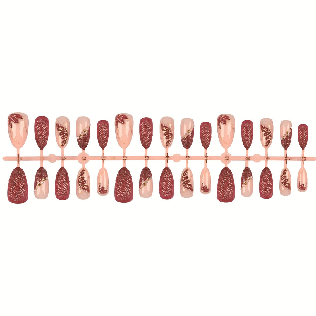 Decorative Press-On Nail Art Set  1790956157