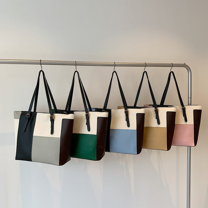 Stylish Color Block Tote Bag Kalsten