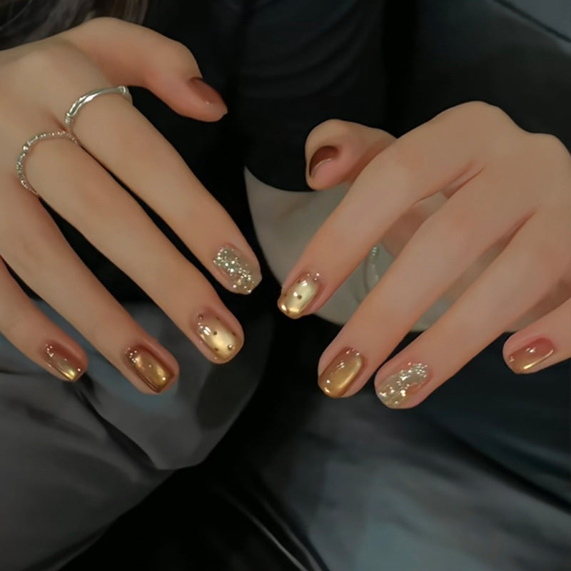 Premium Glittery Press-On Nail Set Kalsten