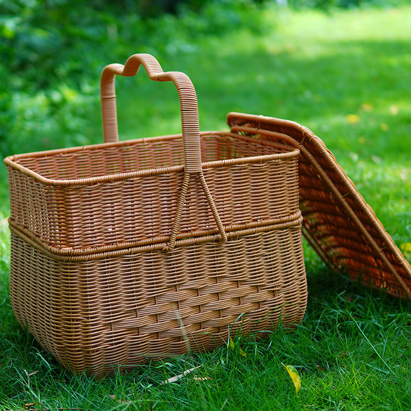 Decorative Wicker Storage Container Kalsten