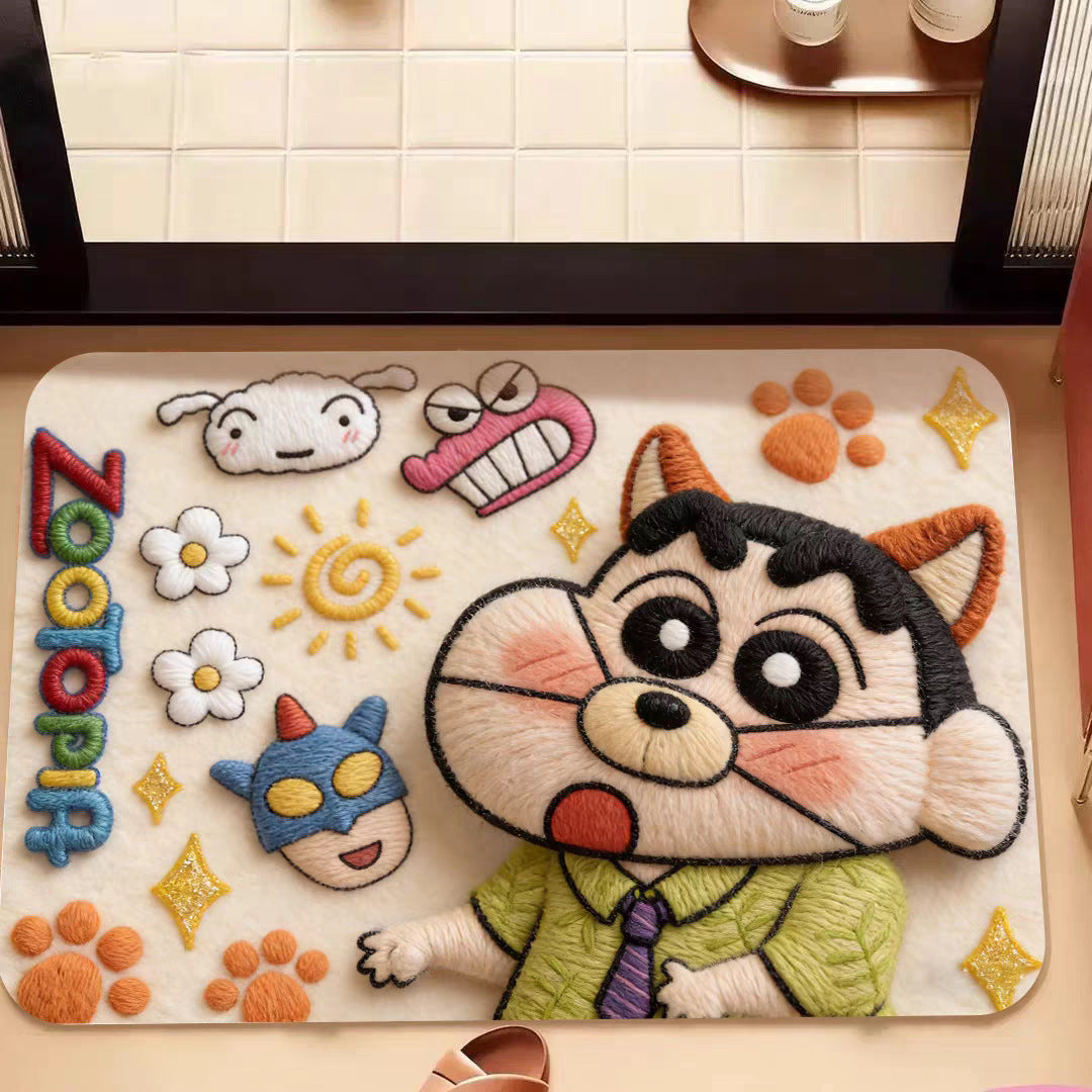 Cartoon-Themed Floor Mat
