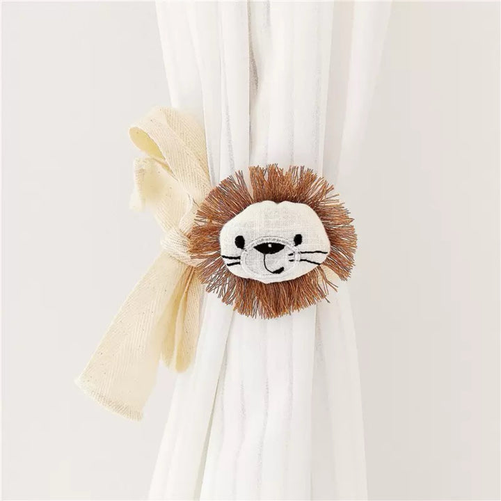 Decorative Lion Appliqué Curtain Tieback