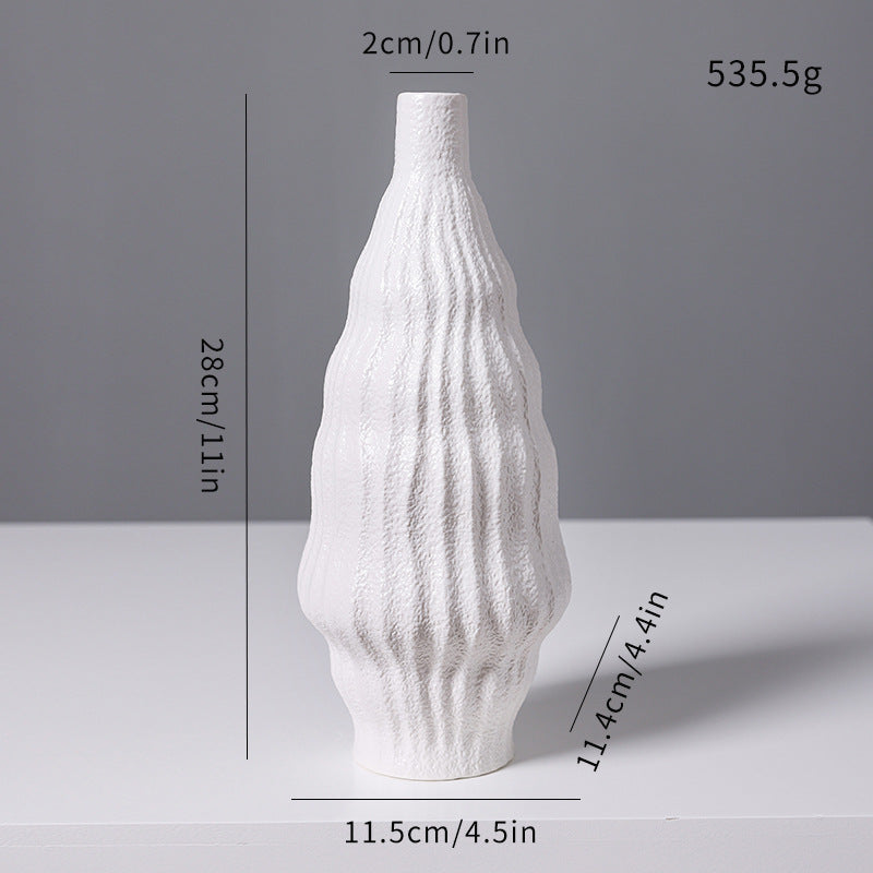 Scandinavian ceramic flower vase