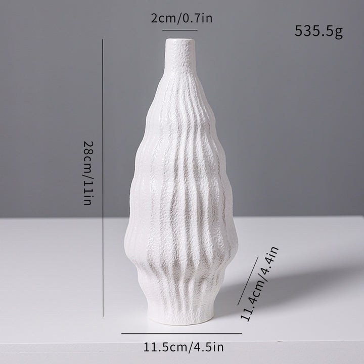 Scandinavian ceramic flower vase