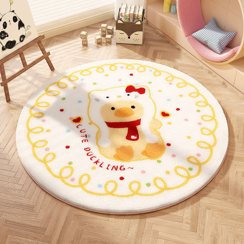 Cartoon Character Playful Area Rug