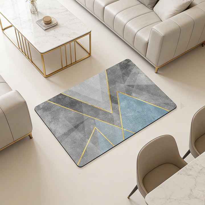 Stylish Citrus-Themed Bath Mat Kalsten