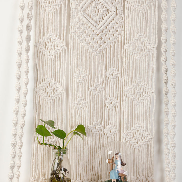 Macrame Wall Shelf with Hanger Kalsten